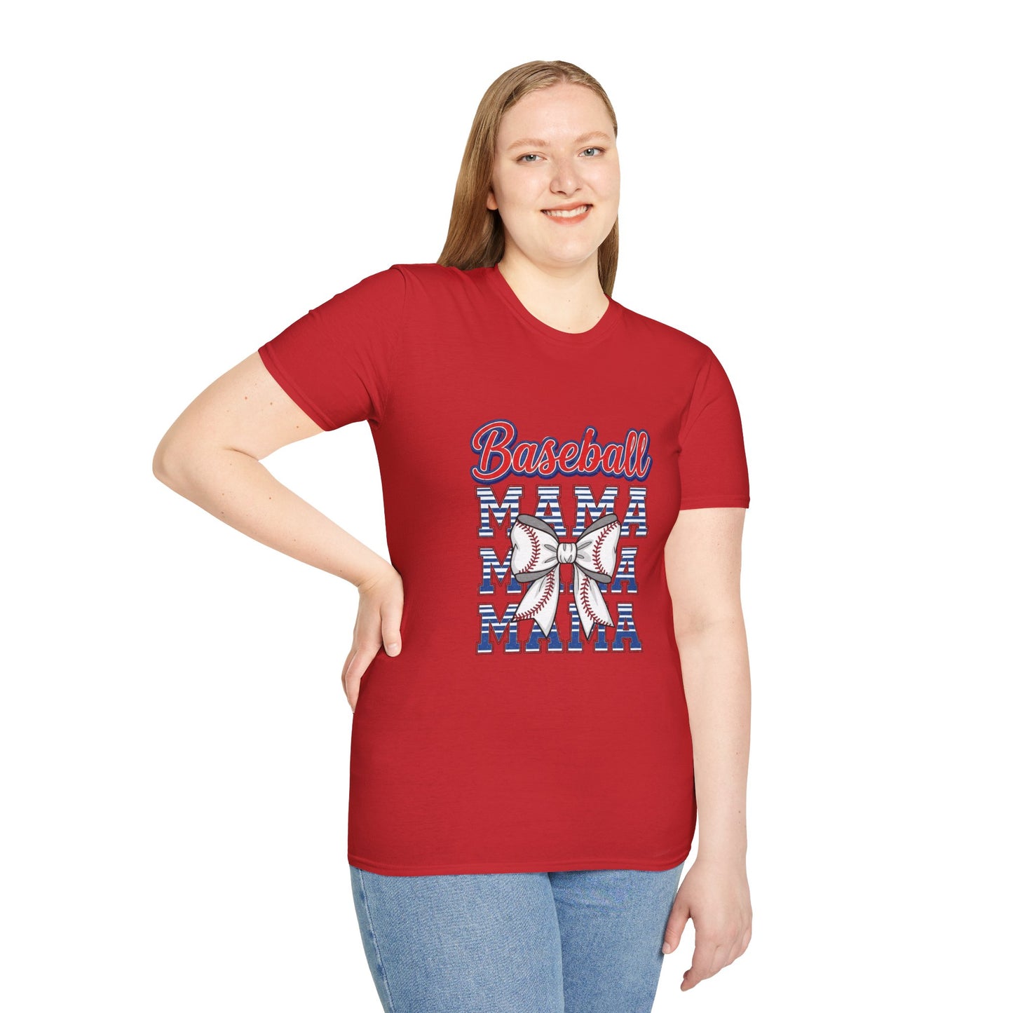 Baseball Mama Unisex Softstyle T-Shirt - The Sideline Tribe