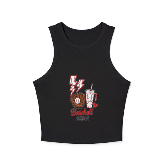 Baseball Vibes Racer Tank Top for Women