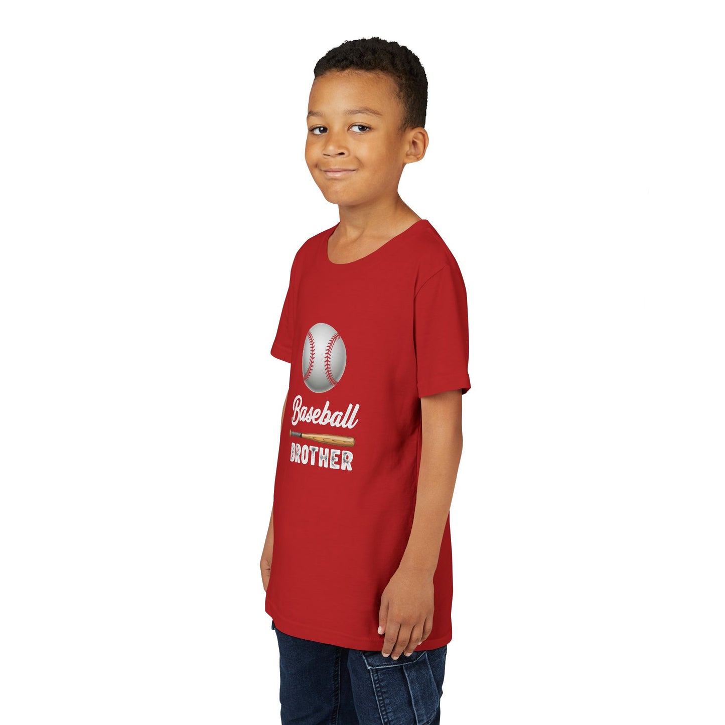Baseball Brother Youth Tee – Cool Kids' Graphic Shirt | Soft Ring-Spun Cotton Game Day Wear