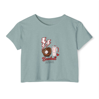 Baseball Mama Crop Top – Lightweight & Stylish Game Day Comfort