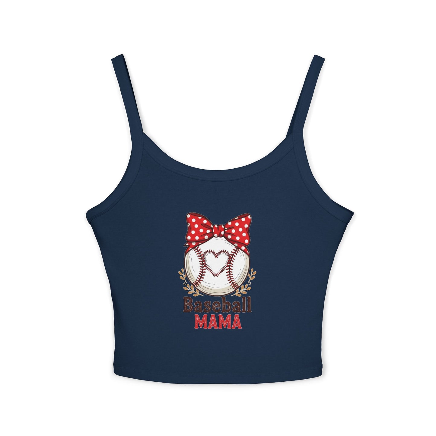 Baseball Mom Spaghetti Strap Tank Top – Soft, Flattering Fit for Game Day or Everyday Wear - The Sideline Tribe