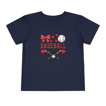 Baseball Sister Toddler Short Sleeve Tee – Soft Cotton Game Day Shirt for Little Fans | Airlume Combed Comfort