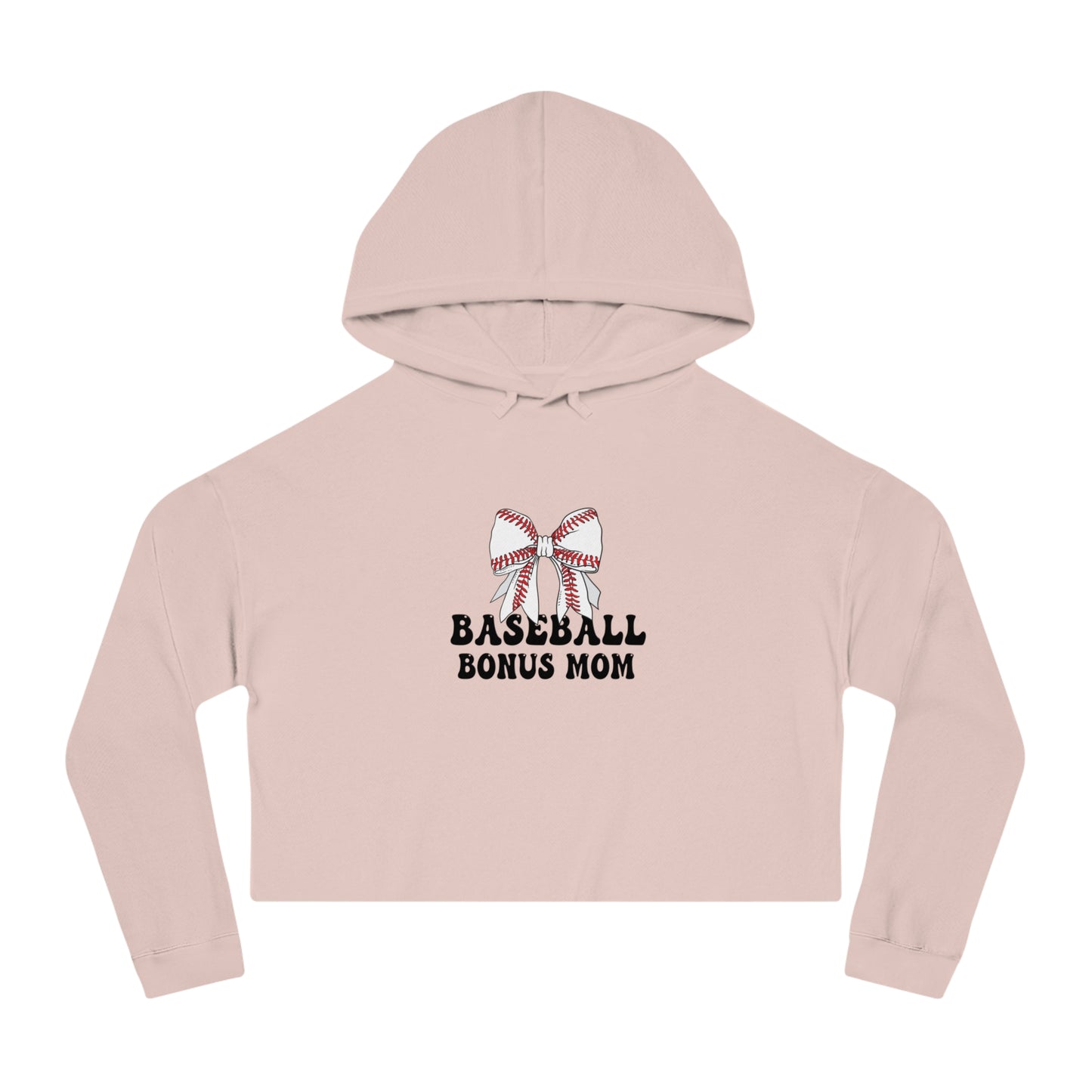 Baseball Bonus Mom Cropped Hoodie - The Sideline Tribe