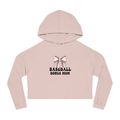 Baseball Bonus Mom Cropped Hoodie - The Sideline Tribe