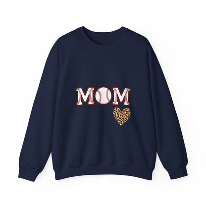 Baseball Mom Crewneck Sweatshirt – Cozy Game Day Pullover | Classic Sports Mom Sweater | Warm Team Spirit Apparel