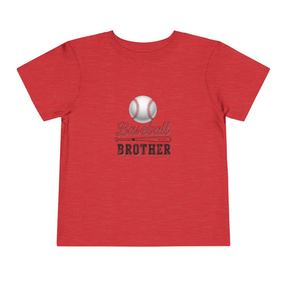 Baseball Brother Toddler Tee | Cute Kids’ Baseball Shirt for Little Siblings | Soft 100% Cotton Game Day Top