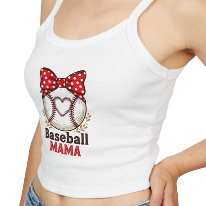 Baseball Mom Spaghetti Strap Tank Top – Soft, Flattering Fit for Game Day or Everyday Wear - The Sideline Tribe