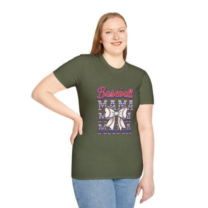 Baseball Mama Unisex Softstyle T-Shirt - The Sideline Tribe