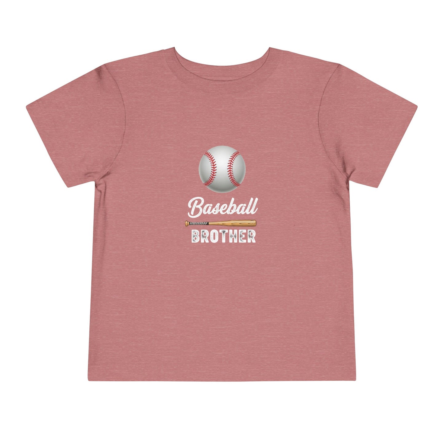 Baseball Brother Toddler Tee | Cute Kids’ Baseball Shirt for Little Siblings | Soft 100% Cotton Game Day Top