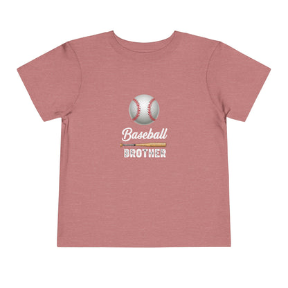 Baseball Brother Toddler Tee | Cute Kids’ Baseball Shirt for Little Siblings | Soft 100% Cotton Game Day Top