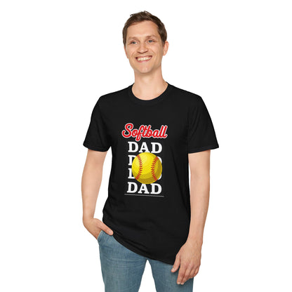 Softball Dad Vintage T-Shirt – Combed Cotton Tee for Men - The Sideline Tribe
