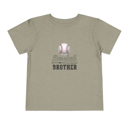 Baseball Brother Toddler Tee | Cute Kids’ Baseball Shirt for Little Siblings | Soft 100% Cotton Game Day Top