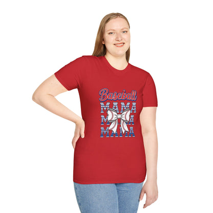 Baseball Mama Unisex Softstyle T-Shirt - The Sideline Tribe