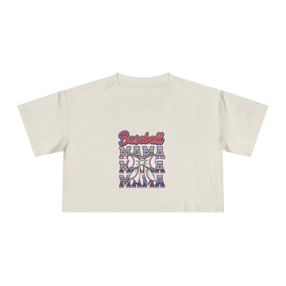 Baseball Graphic Women's Crop Tee - Perfect for Game Day Enthusiasts!