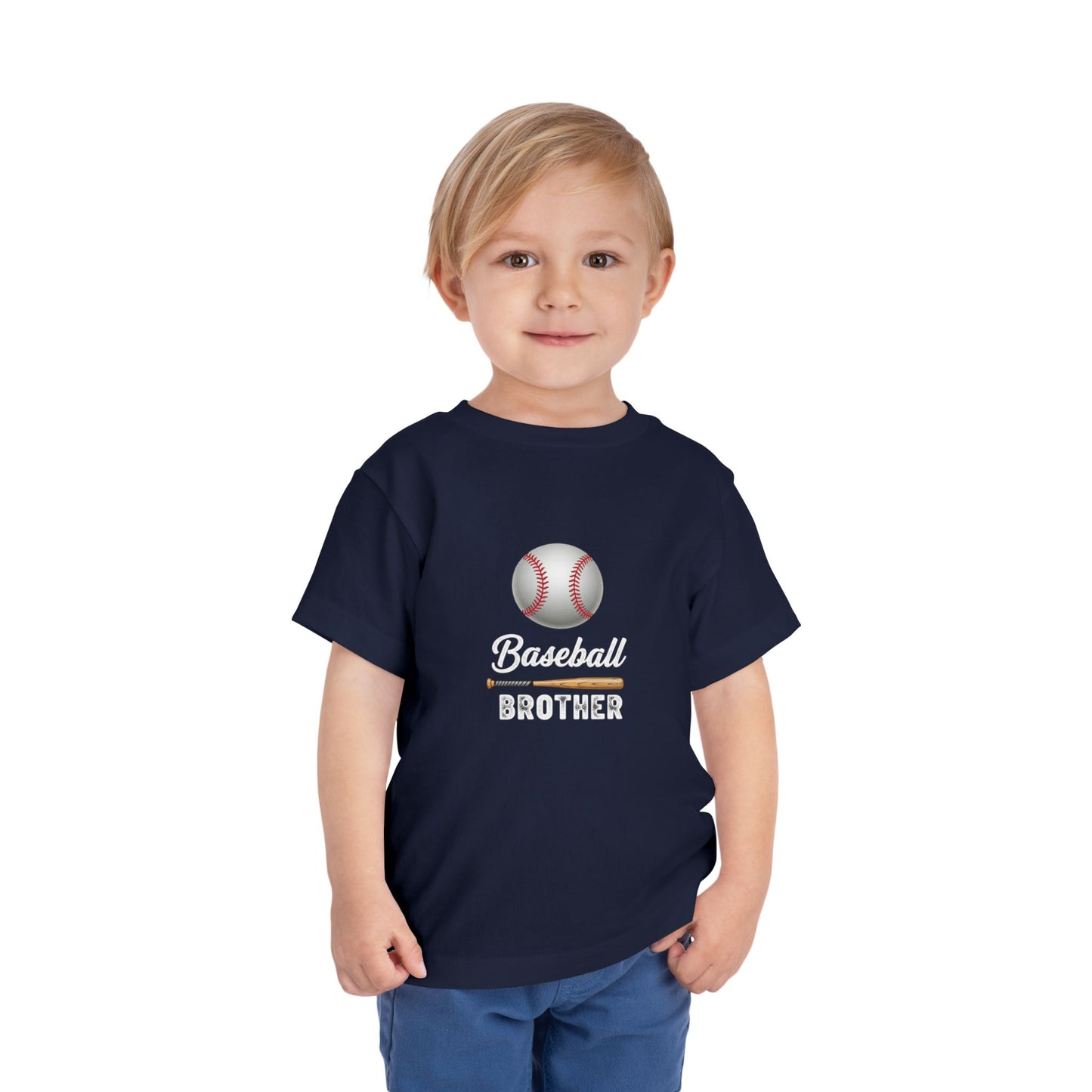 Baseball Brother Toddler Tee | Cute Kids’ Baseball Shirt for Little Siblings | Soft 100% Cotton Game Day Top