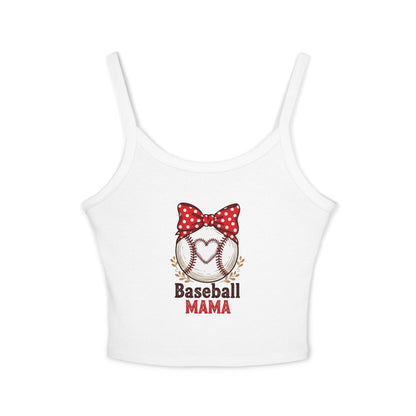 Baseball Mom Spaghetti Strap Tank Top – Soft, Flattering Fit for Game Day or Everyday Wear - The Sideline Tribe