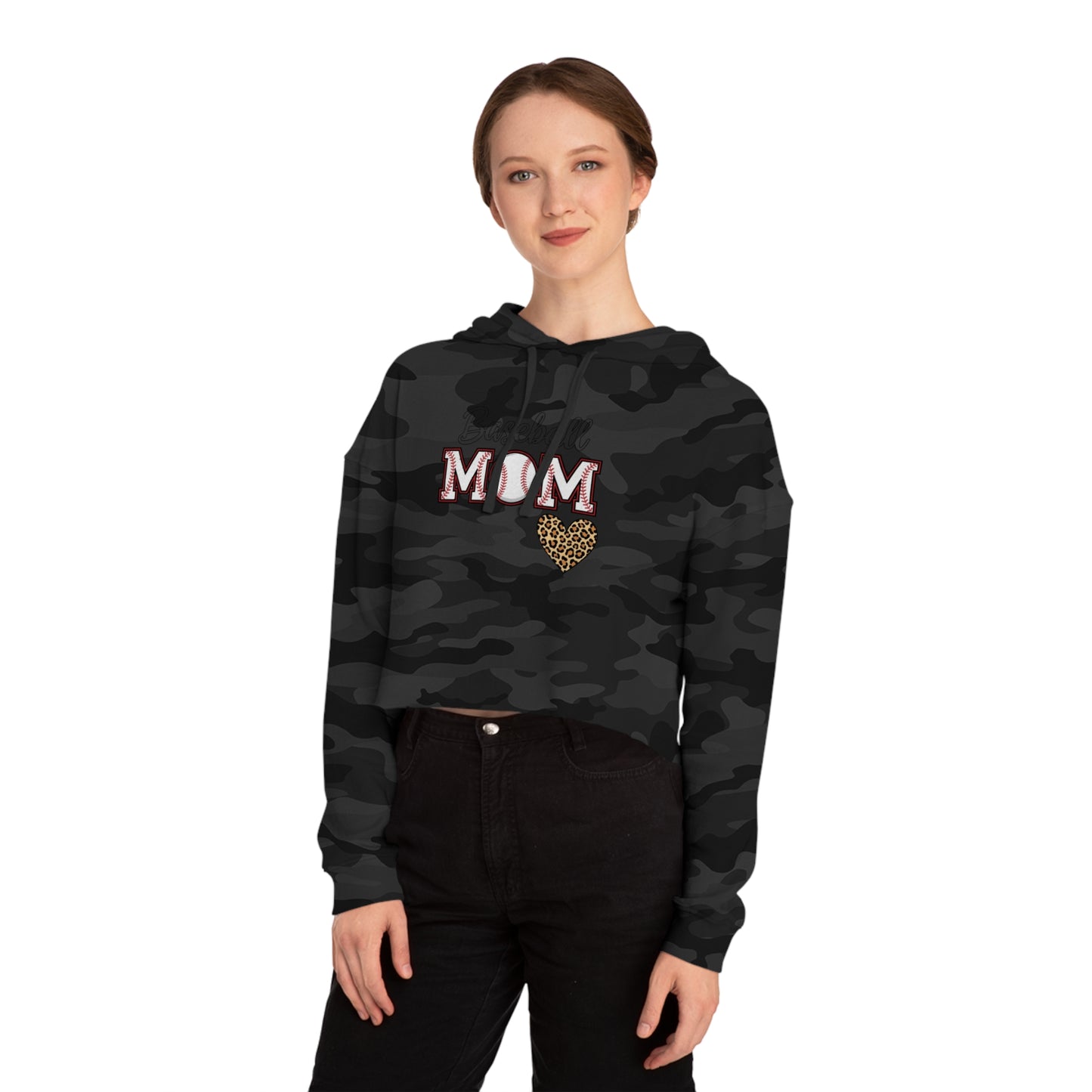 Baseball Mom Cropped Hoodie