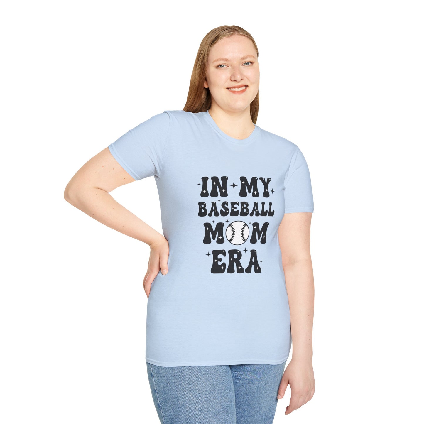 Baseball Mom Unisex T-Shirt – “In My Baseball Era” Graphic Tee | Retro Sports Mom Shirt | Game Day Essential