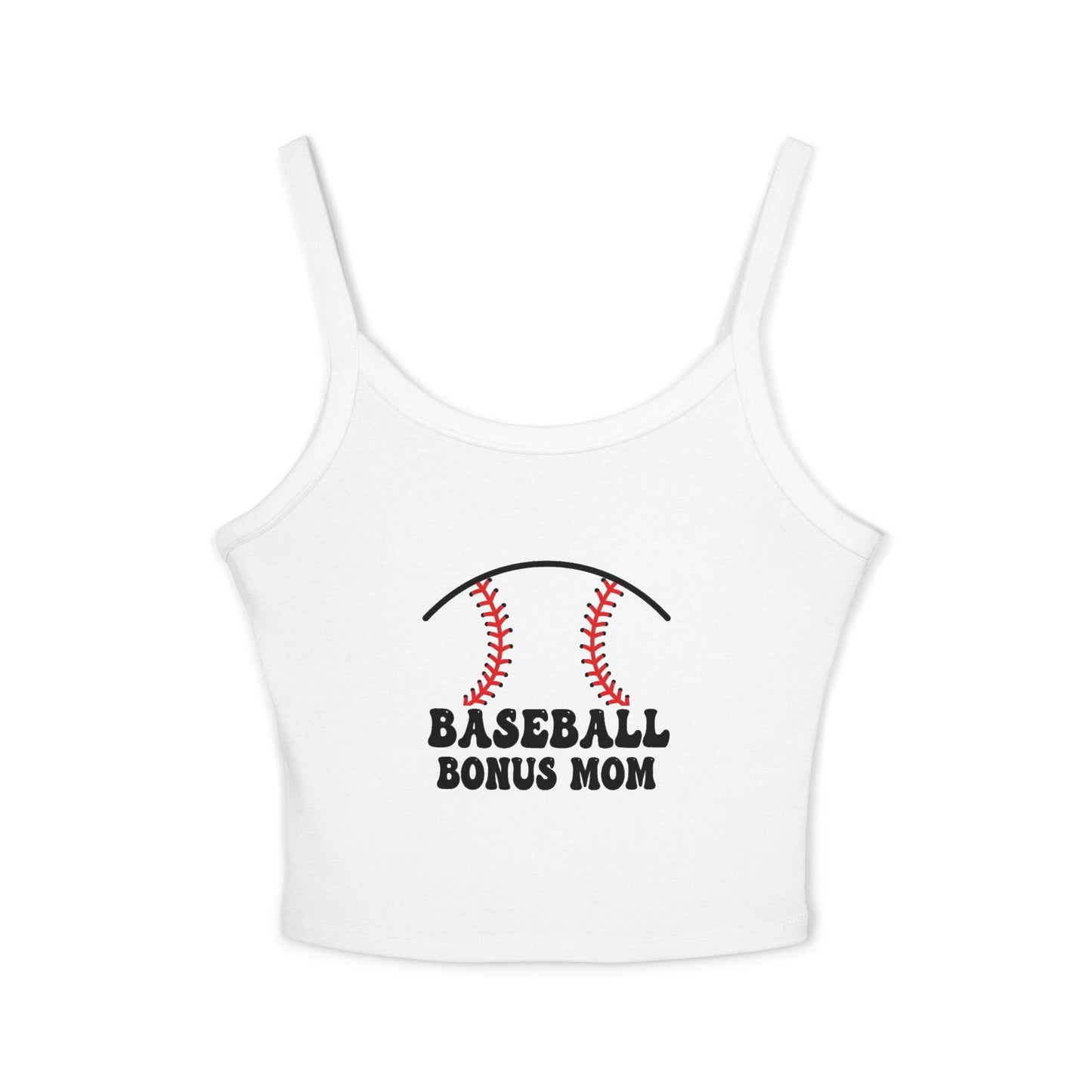 Baseball Bonus Mom Spaghetti Strap Tank Top - The Sideline Tribe