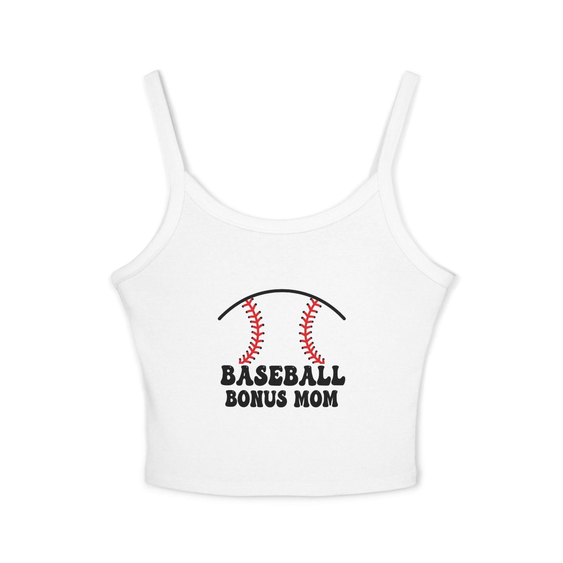 Baseball Bonus Mom Spaghetti Strap Tank Top - The Sideline Tribe
