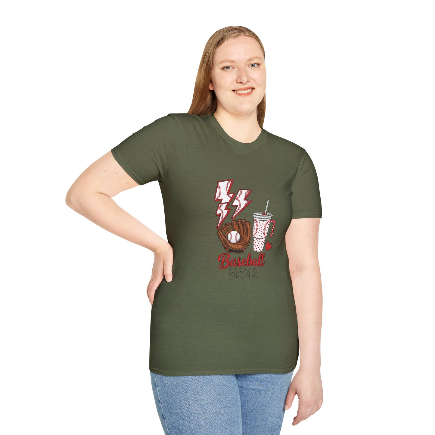 Baseball Mom Softstyle T-Shirt
