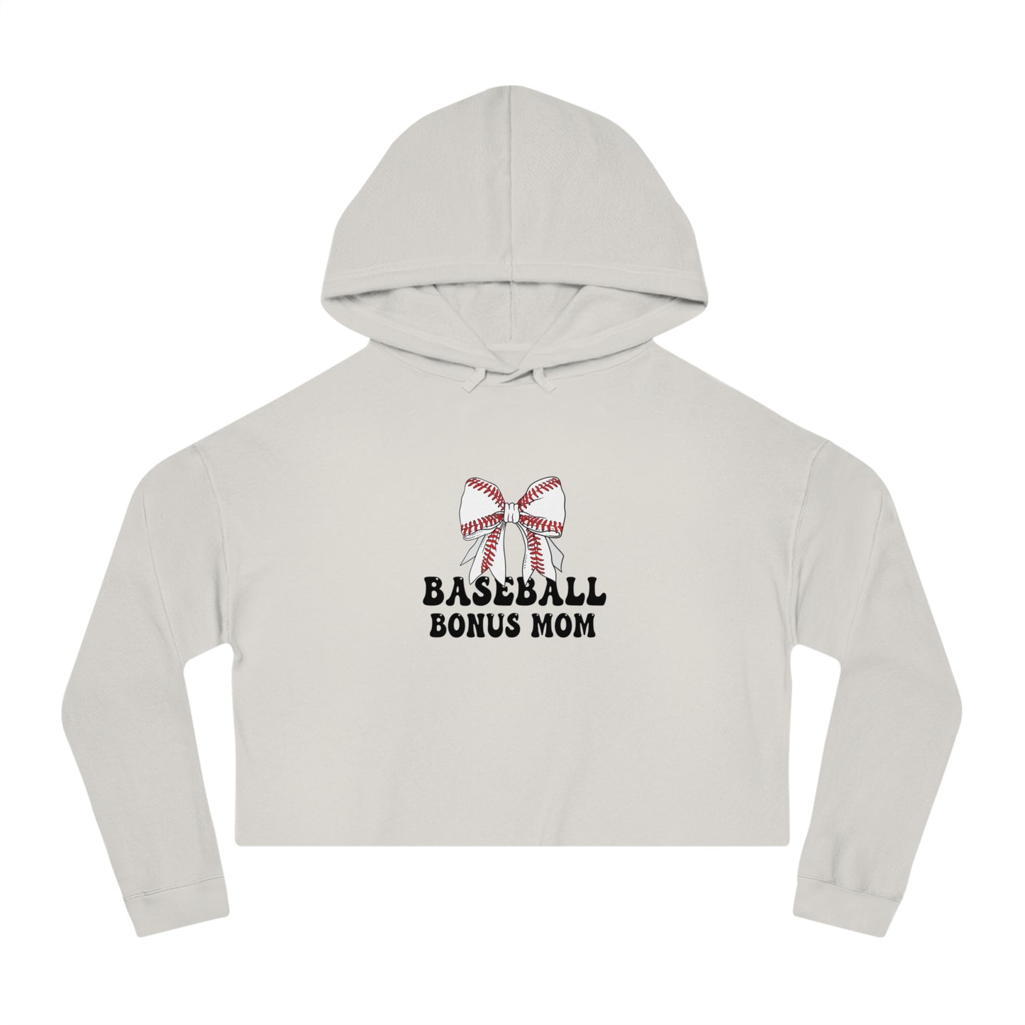 Baseball Bonus Mom Cropped Hoodie - The Sideline Tribe