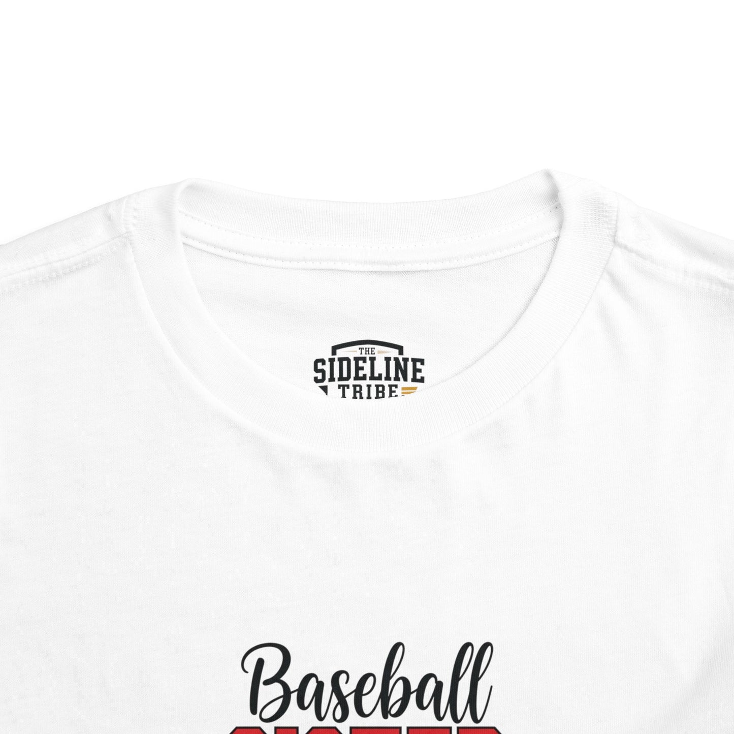 Baseball Sister Toddler Tee – Cute Kids' Short Sleeve Shirt | Soft & Comfy Game Day Wear for Little Fans