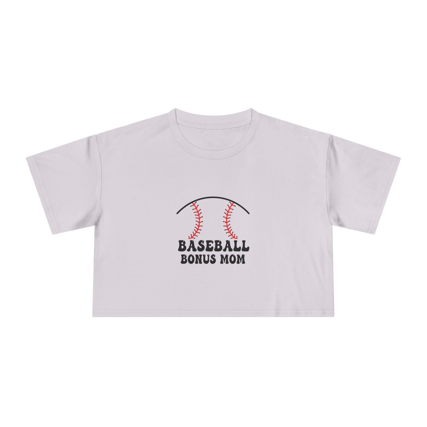 Baseball Bonus Mom Women's Crop Tee - The Sideline Tribe
