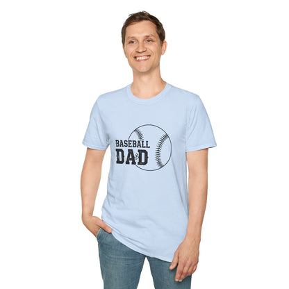 Baseball Dad Softstyle T-Shirt | Perfect Gift for Father's Day & Sports Fans