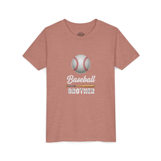 Baseball Brother Youth Tee – Cool Kids' Graphic Shirt | Soft Ring-Spun Cotton Game Day Wear
