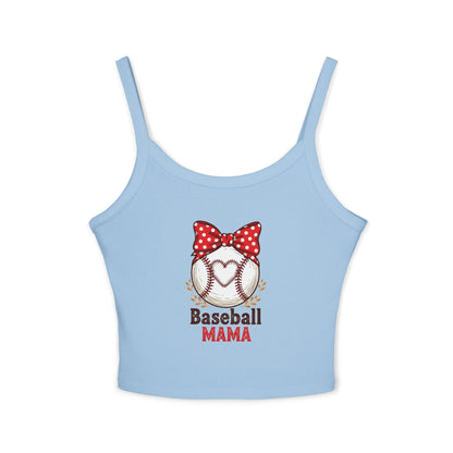 Baseball Mom Spaghetti Strap Tank Top – Soft, Flattering Fit for Game Day or Everyday Wear - The Sideline Tribe