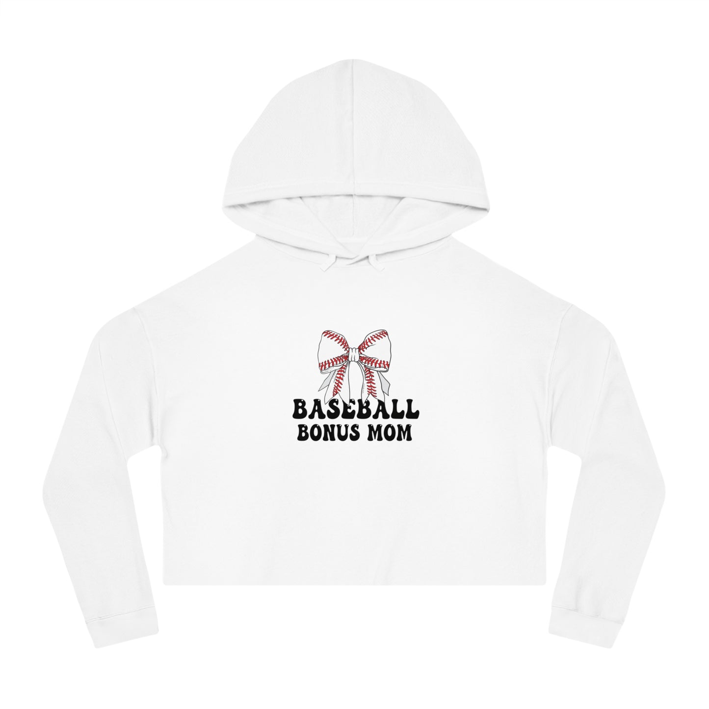 Baseball Bonus Mom Cropped Hoodie - The Sideline Tribe
