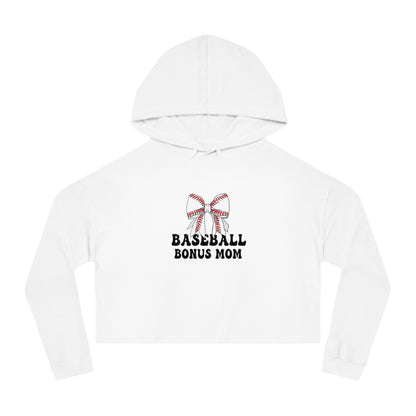 Baseball Bonus Mom Cropped Hoodie - The Sideline Tribe