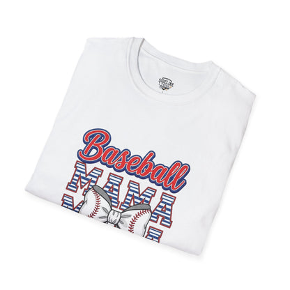 Baseball Mama Unisex Softstyle T-Shirt - The Sideline Tribe