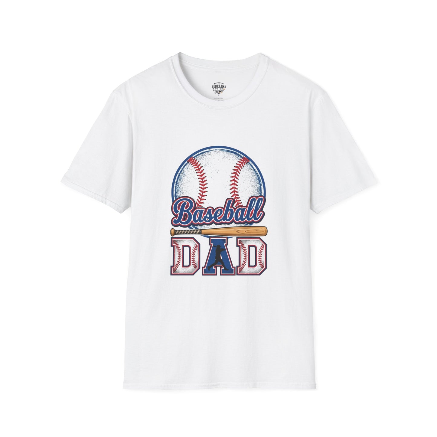 Baseball Dad Unisex Softstyle T-Shirt | Classic Game Day Tee | Premium Ring-Spun Cotton
