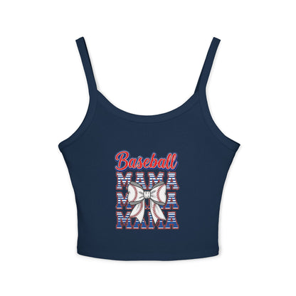 Baseball Mama Spaghetti Strap Tank Top