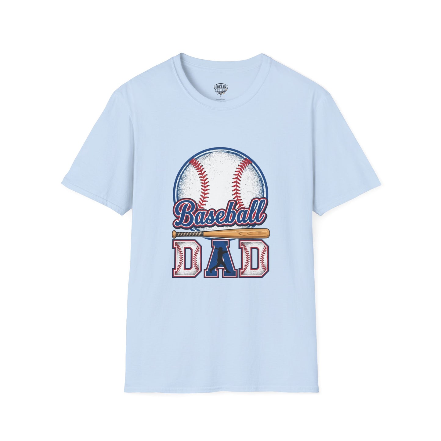 Baseball Dad Unisex Softstyle T-Shirt | Classic Game Day Tee | Premium Ring-Spun Cotton