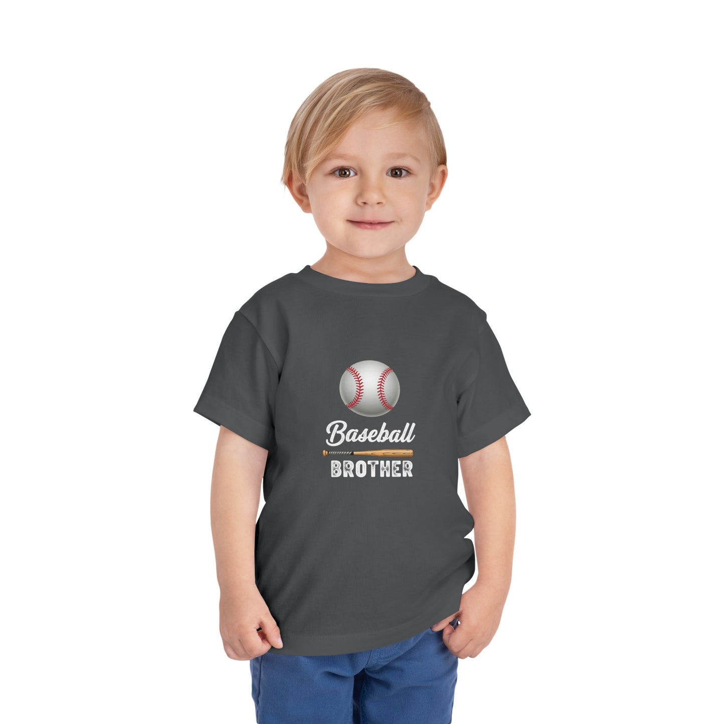 Baseball Brother Toddler Tee | Cute Kids’ Baseball Shirt for Little Siblings | Soft 100% Cotton Game Day Top