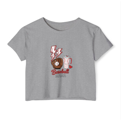 Baseball Mama Crop Top – Lightweight & Stylish Game Day Comfort