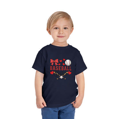 Baseball Sister Toddler Short Sleeve Tee – Soft Cotton Game Day Shirt for Little Fans | Airlume Combed Comfort