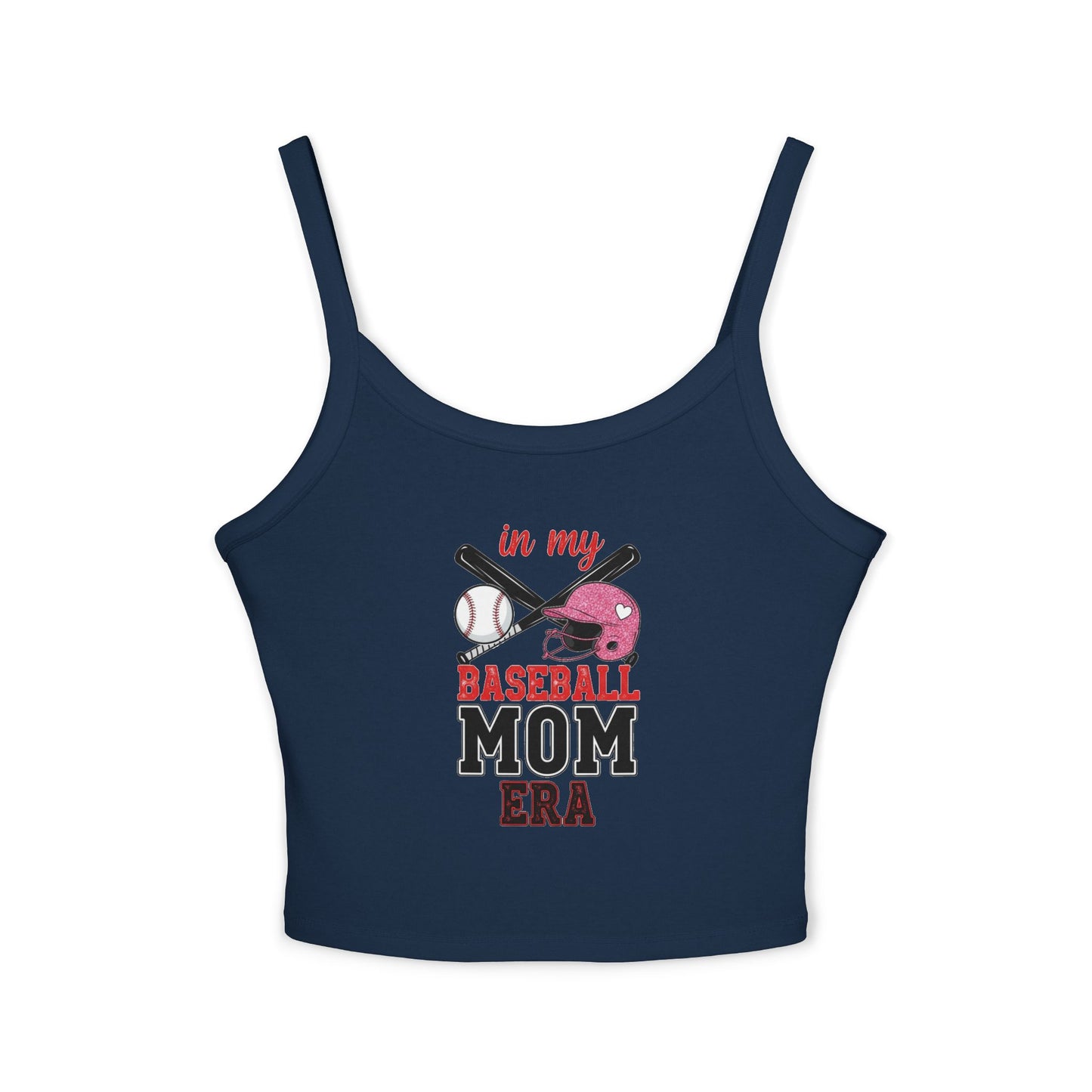 Baseball Mom Spaghetti Strap Tank Top – Soft & Stylish Game Day Apparel - The Sideline Tribe
