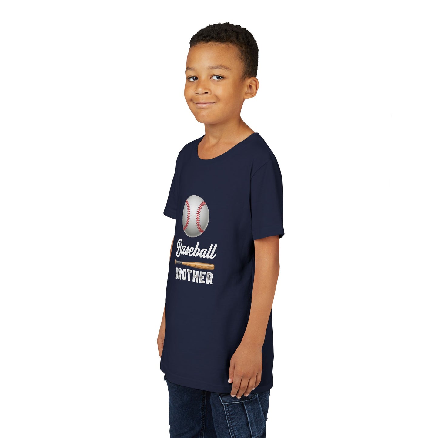 Baseball Brother Youth Tee – Cool Kids' Graphic Shirt | Soft Ring-Spun Cotton Game Day Wear