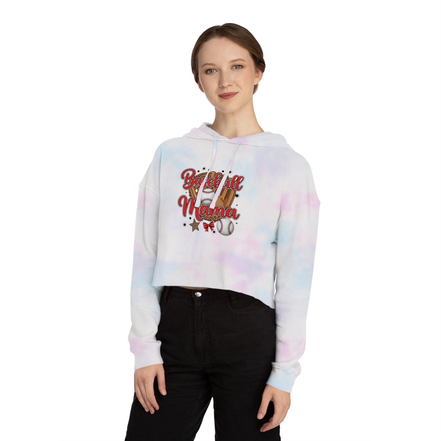 Baseball Mama Cropped Hoodie