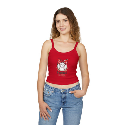 Baseball Mom Spaghetti Strap Tank Top – Soft, Flattering Fit for Game Day or Everyday Wear - The Sideline Tribe