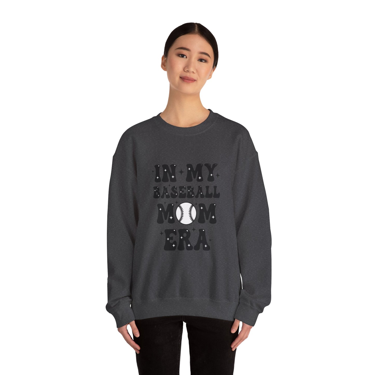 Baseball Mom Sweatshirt – Cozy Unisex Heavy Blend Crewneck | Classic Game Day Pullover | Warm Sports Mom Gift