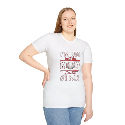 Baseball Mom’s #1 Fan T-Shirt | Premium Cotton Tee for Game Day | Proud Sports Mom Shirt