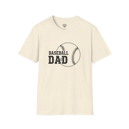 Baseball Dad Softstyle T-Shirt | Perfect Gift for Father's Day & Sports Fans