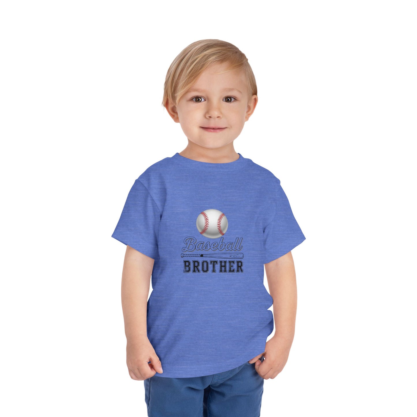 Baseball Brother Toddler Tee | Cute Kids’ Baseball Shirt for Little Siblings | Soft 100% Cotton Game Day Top