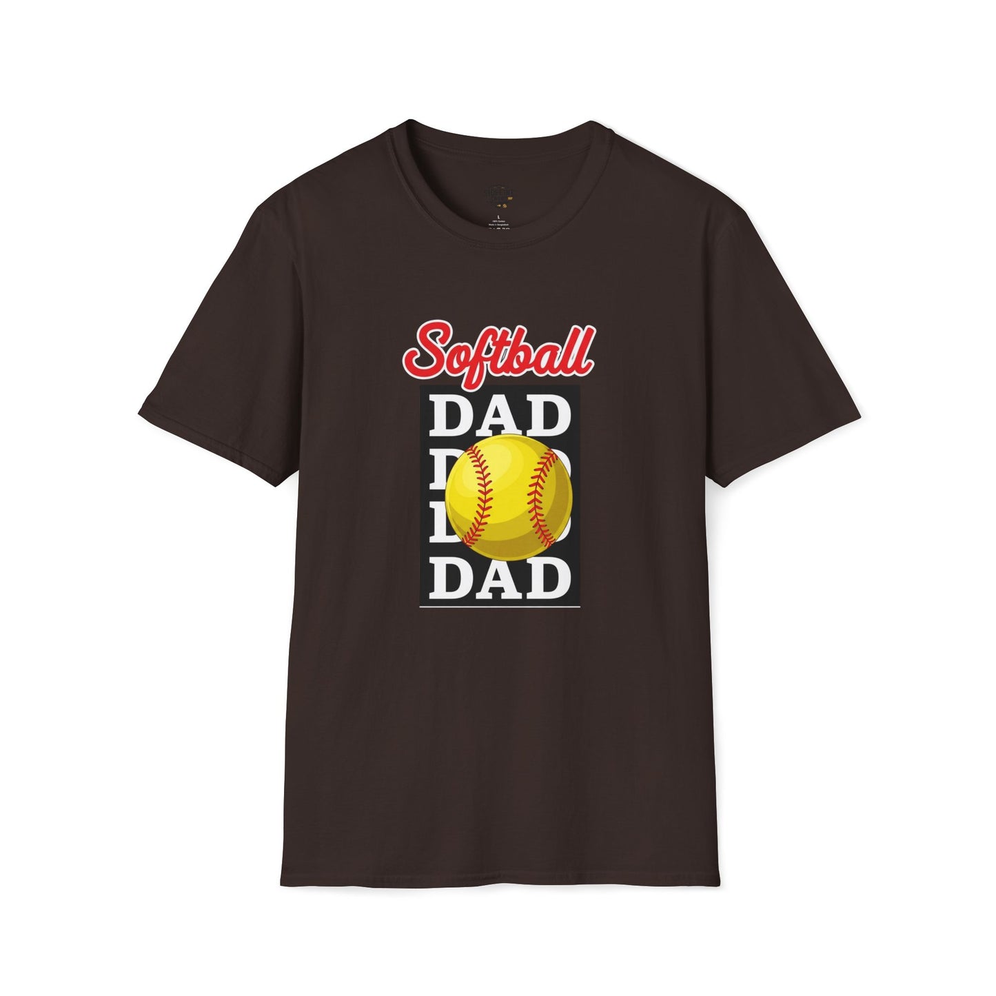 Softball Dad Vintage T-Shirt – Combed Cotton Tee for Men - The Sideline Tribe