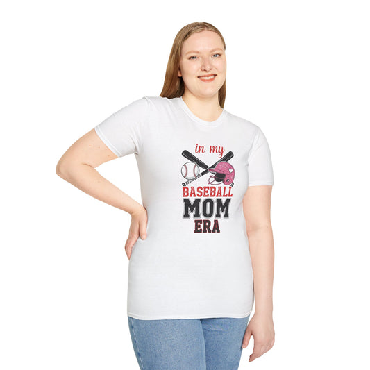 In My Baseball Mom Era T-Shirt – Softstyle Game Day Tee for Sports - The Sideline Tribe